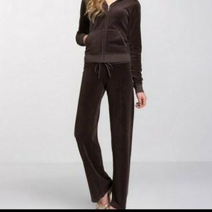 Juicy Couture brown velour tracksuit New With Tags size L